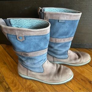 Dubarry Ultima Sailing Boots in Navy/Brown